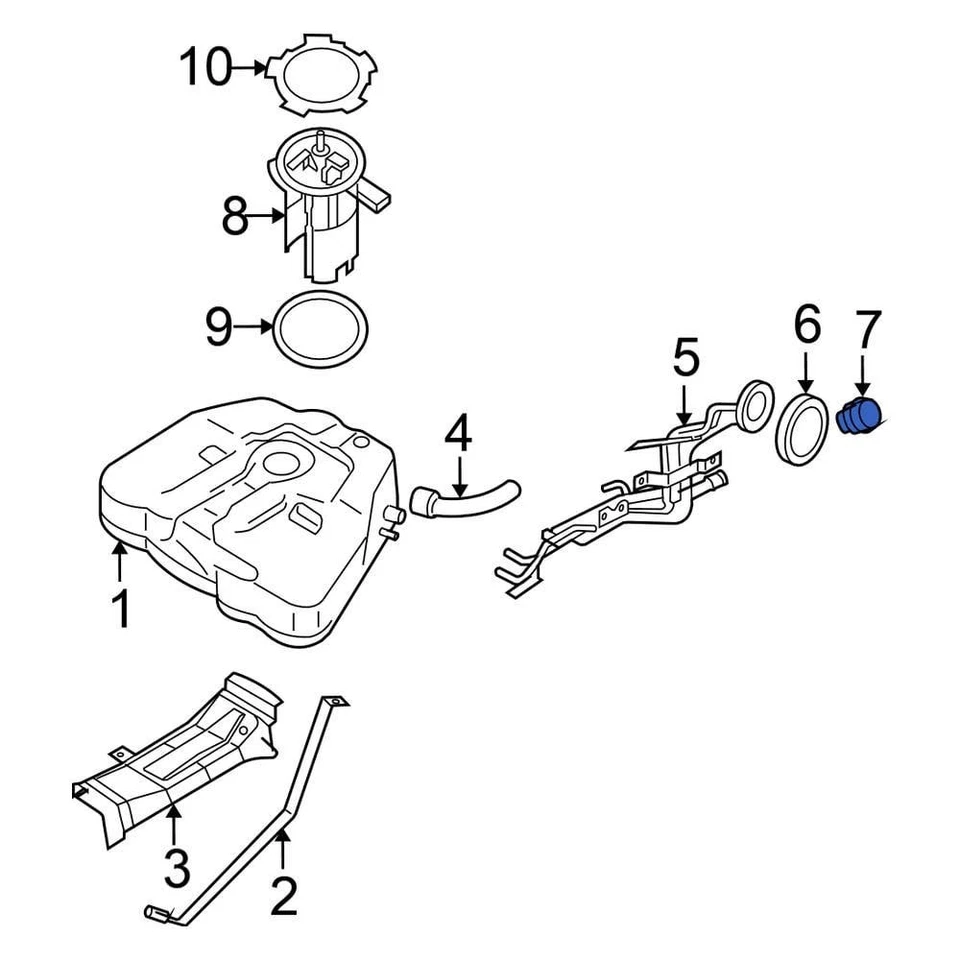 For Nissan Maxima 2009-2011 Nissan 17251ZY90A Fuel Tank Cap - Imagem 1 de 1