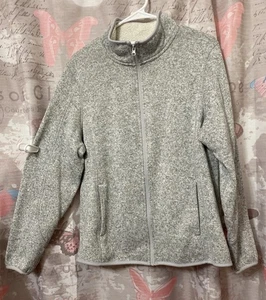 SWISS TECH Damen Full Zip Jacke Sherpa gefüttert grau meliert Mantel Gr. XL - Bild 1 von 13