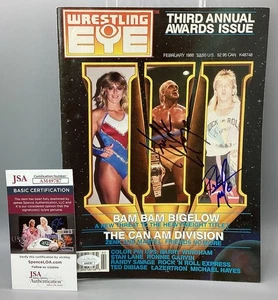 Hulk Hogan & Ricky Morton Autographed Magazine - Wrestling Eye - JSA Certified - Picture 1 of 4