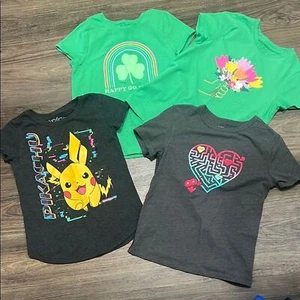 Girls 4 teeshirt bundle/ 7-8/ Cat & Jack - Picture 1 of 9