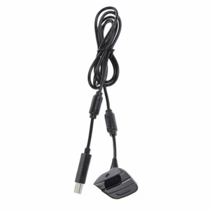 Play and Charge Cable for XBox 360 Wireless Controller Black - Picture 1 of 2
