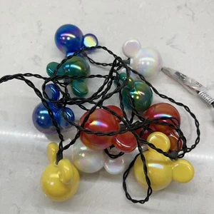Disney 10 Iridescent LED Mickey Mouse Ears Light String - Picture 1 of 3