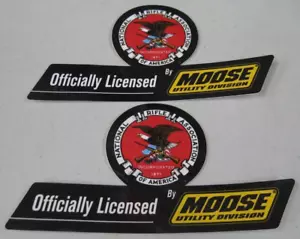 2 MOOSE Officially Licensed NRA National Rifle Association STICKER DECAL 6"x3" - Picture 1 of 1