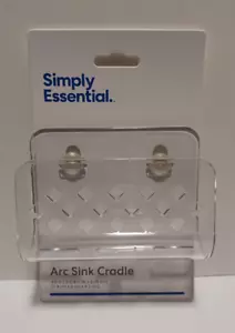 Clear Kitchen Sink Sponge Holder Suction Cup Basket Brand New - Picture 1 of 6