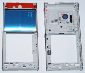 Originale Sony Ericsson U1i satio Scocca Posteriore Kamera Cover Case Argento - Foto 1 di 1