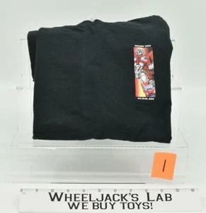 Botcon 2002 New Never Worn Optimus Prime XL Black Staff T-Shirt Transformers - Picture 1 of 2