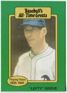 1987 Hygrade Baseball's All-Time Greats - Lefty Grove Philadelphia Athletics - Picture 1 of 2