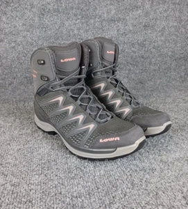 Lowa Innox Pro GTX Mid Waterproof Hiking Boots Women's Size 7.5 Anthracite/Rose - Picture 1 of 6