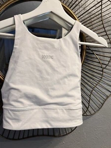 Sujetador deportivo LULULEMON para mujer talla 10 ENERGY cuello alto blanco/verde azulado - Imagen 1 de 6