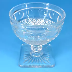 Pequeño pedestal de vidrio sorbete sorbete taza de helado 3,5" - Imagen 1 de 6