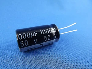 2x Elko 1000uF (µF), 50V radial - Bild 1 von 1