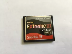 1pcs 2gb Sandisk Extreme III Compact flash  CFI  memory card for CF Nikon CANON - Picture 1 of 4