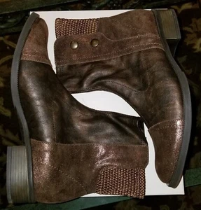 NEU SUNDANCE NEU IM KARTON BRAUN BRONZE LEDER Stiefeletten Boots "Tayla" 39 US 8,5 - Bild 1 von 11