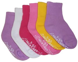 SCHÖNE MÜTZEN große und kleine Mädchen Baumwolle/Elasthan lässige Crew-Socken 6-teiliges Pack - Bild 1 von 1
