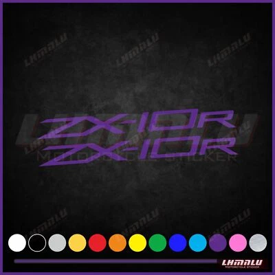 6pcs For KAWASAKI ZX-10R  Sticker Motorcycle Fairing Decal Bodywork Vinyl Logo - Image 1 of 4