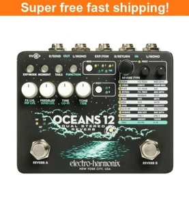 Electro Harmonix Oceans 12 Dual Stereo Reverb Pedal - New - Picture 1 of 8