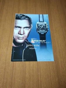 TAG HEUER MONACO & STEVE McQUEEN WATCH VINTAGE AD WATCH - Picture 1 of 1