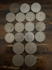 HONG KONG / CHINA 1972 78 79 80 90 1 DOLLAR COINS, CIRCULATED GROUP LOT Of 19 - Picture 1 of 12