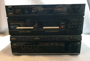 JVC DR-E2LBK Vintage Stereo Cassette Receiver New Open Box Partly Working - Picture 1 of 8