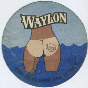 Original WAYLON JENNINGS 1970s Backstage Pass from Hell's Angel bodyguard - Picture 1 of 1