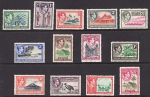 1939 British Solomon Islands Sc# 67-79 KGVI Pictorial - MH Stamp Set Cv$55.35 - Picture 1 of 1