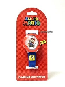 Super Mario Watch Kids Digital Wristwatch Flashing Lights Reloj Nintendo Gamer  - Picture 1 of 6