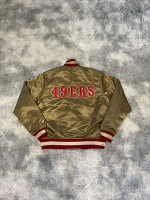 49ers Jacket Size M Satin Starter Pro Line Vintage 80s Singed By Keena Turner - Image 1 of 4