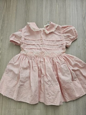 Vintage Baby Girl Dress 12-18 Mths - Image 1 of 4