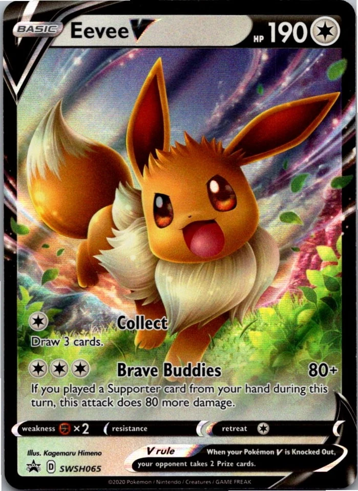 Eevee V - Promo SWSH: Sword & Shield Promo Cards SWSH065 NM Holo - Image 1 of 2