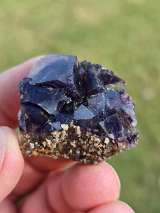 Natural Fluorite Crystal 34g Healing Stone Focus Clarity Protection A84 - Picture 1 of 10