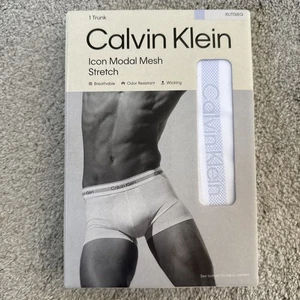 Calvin Klein Icon Modal Mesh Stretch Trunk Halogen Blue XL - Picture 1 of 2