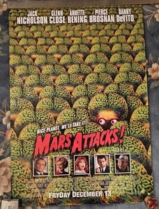 Tim Burton's MARS ATTACKS! Original Movie Poster / Rolled / 27" X 40", Nicholson - Picture 1 of 1