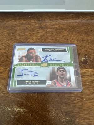 2008-09 Upper Deck MVP Signatures Required Jermareo Davidson Jared Dudley Auto - Image 1 of 2