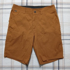 Kuhl Renegade Pantaloncini Uomo 30 Tan 10" Nylon Escursionismo Campeggio Marrone Trail Trek 5121 - Foto 1 di 10