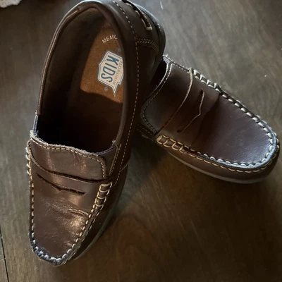 Florsheim Kids Jasper Driver Leather Slip On Dress Penny Loafer Brown Size 2.5 - Image 1 of 4