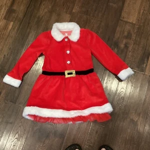 GIRLS SANTA CHRISTMAS OUTFIT SIZE4T - Picture 1 of 7