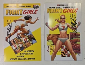 Fight Girls #1 & #1 Baltimore Con Exclusivo 2021 AWA Upshot Firmado FRANK CHO KEY - Imagen 1 de 8