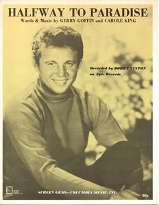 Bobby Vinton sheet music Halfway To Paradise '68 4 pages (VG+ shape) - Picture 1 of 1