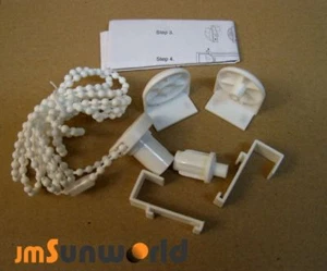 Zubehör-Set für Klemmfix-Rollo-Seitenzugrollo mit Klemmhalterung und Kettenzug - Bild 1 von 5