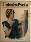   The Modern Priscilla Magazine Jan. 1916 Art Deco Women Painting Fashion 