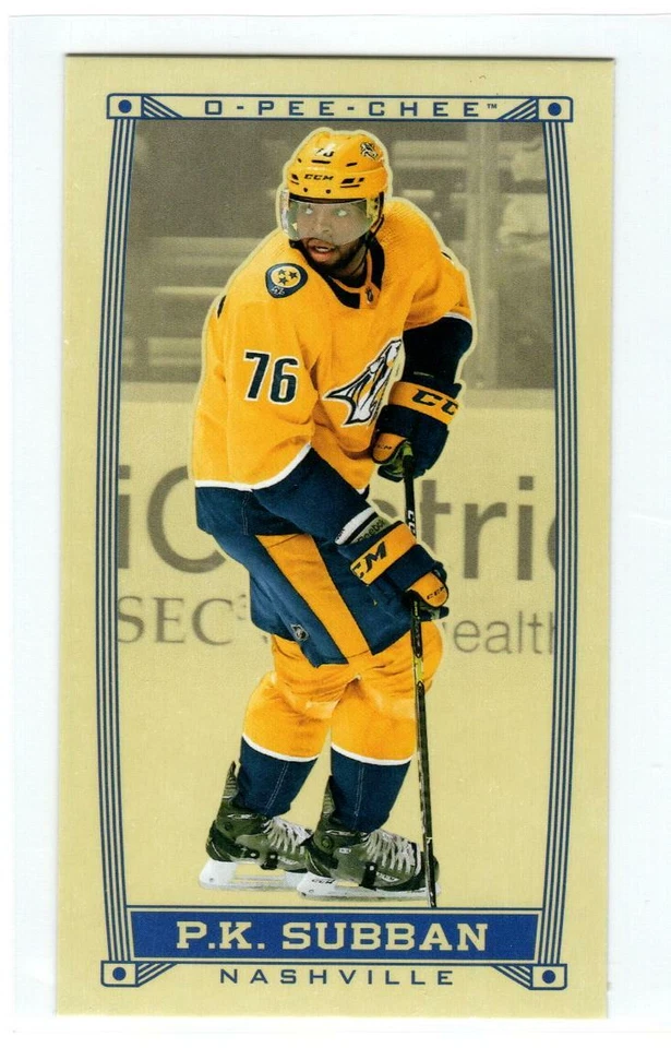 2019-20 O-Pee-Chee Caramel Minis #C9 P.K. Subban (ref 181028) - Image 1 of 1