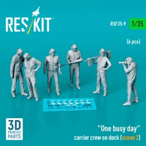 Reskit RSF35-0009 1:35 One busy day carrier crew on deck scene2 6pcs 3DPrinted - Bild 1 von 2