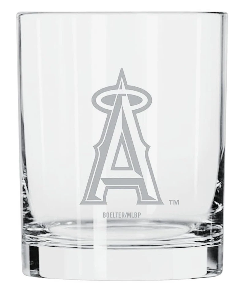 Frost Rocks Glass for Whiskey, Cocktails, Scotch, 14oz (Los Angeles Angels) - Image 1 of 1