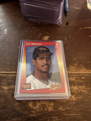 1992 Donruss Triple Play - #145 Luis Mercedes - Image 1 of 2