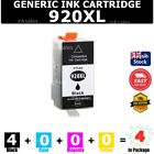 4X Generic 920Xl Hp920xl Black Ink Cartridge For Hp 6000 6500 6500A 7000 7500A