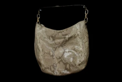 Michael Kors Fulton Angora Python Embossed Medium Chain Hobo Bag - Image 1 of 4