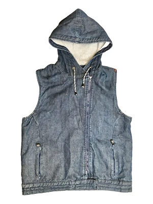 Vintage VOLCOM Winter Coats "The Guns of Brixton" Denim Vest Jacket USA Made - M - Image 1 of 4