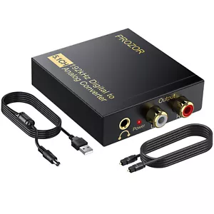 Convertidor DA 192 kHz convertidor analógico digital 5,1 canales + cable de alimentación digital a convertidor - Imagen 1 de 12