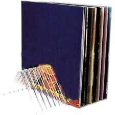 Clear Acrylic Vinyl Record Rack Holds 12LPs Holder Display for Albums Newspaper