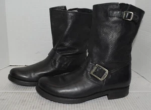 Frye Veronica kurze schwarze elegante Damen-Reiterstiefel aus Leder Größe 7 - Bild 1 von 5